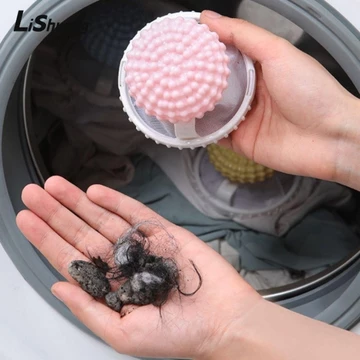 Túi lọc bóng giặt LISHUANG, Máy bắt tóc lông thú Bộ lọc máy giặt sản phẩm sạch, Nâng cấp dụng cụ vệ sinh gia đình có thể tái sử dụng Túi lưới lọc cho gia đình & sinh hoạt
