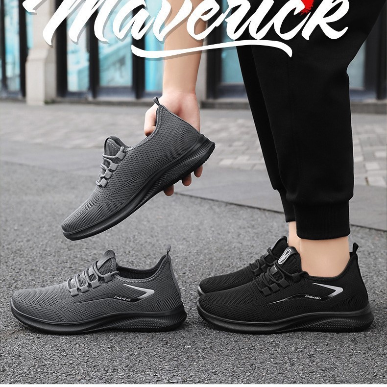🇻🇳 Giày Sneaker Nam Vải Lưới Thoáng Khí Đa Sắc Thiết Kế Năng Động Hàng Sẵn Kho​