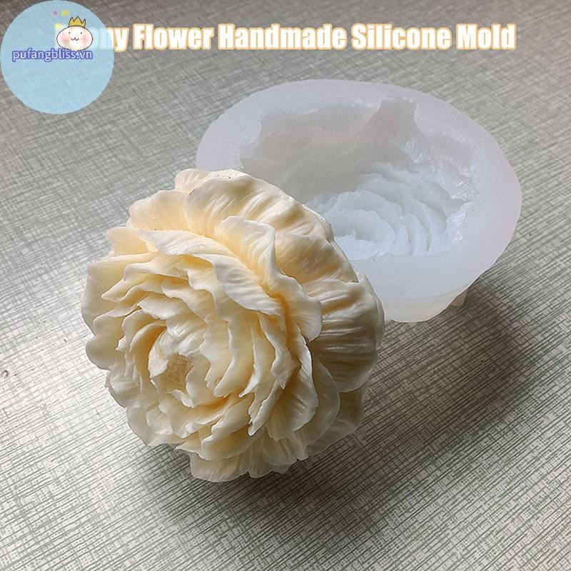 Pufangbliss Khuôn Bánh Silicon Sô Cô La Xà Phòng Dụng Cụ Làm Nến Khuôn Dập Nổi Hoa Thơm Kẹo Handmade Trang Trí Đám Cưới VN