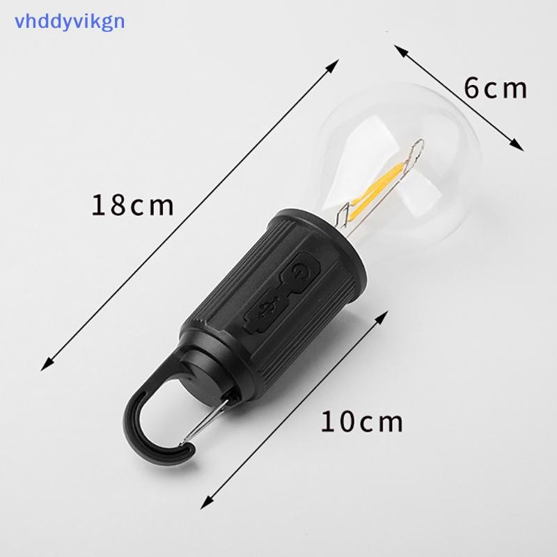 VHDD 1 Bộ Đèn Ngủ Di Động Ngoài Trời Chạy Bằng Năng Lượng Mặt Trời Bóng Đèn LED Sạc USB Cắm Trại Đèn Pin Câu Cá Essentials VN