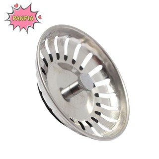 Pnpia Thép không gỉ Nhà Bếp Bồn Rửa Thoát Nước Chặn Giỏ Lọc Chất Thải Cắm 83mm Boutique