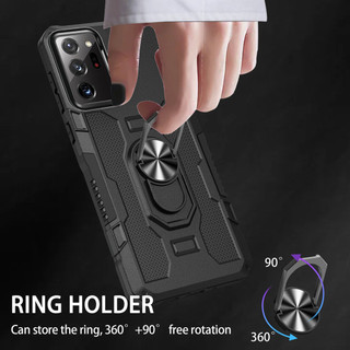 Dành Cho Samsung Note 20 Ultra Ốp điện thoại PC Cứng Lưng Mềm TPU Edge Bảo Vệ Camera Nhẫn Giá Đỡ Chân Đế Chống Sốc Mỏng Bao Da