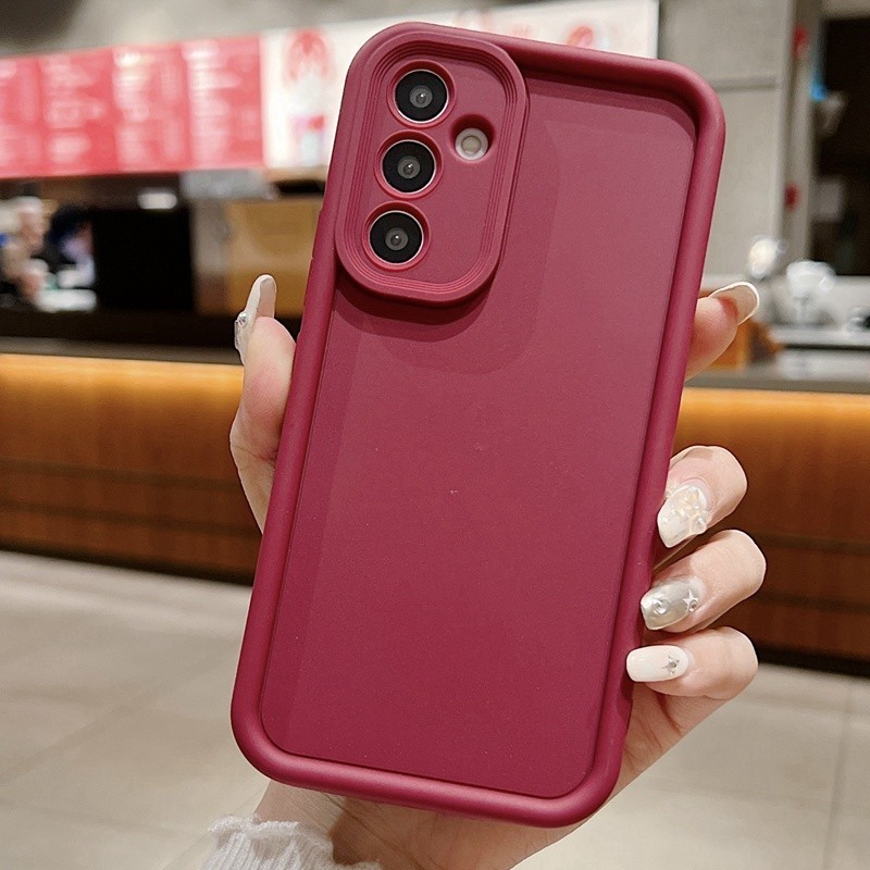 Ốp Điện Thoại Silicon Mềm Màu Kẹo Cho Samsung Galaxy A15 A14 A25 A24 A35 A55 M34 M54 M14 S23 FE 4G 5G Ốp Lưng Chống Sốc Sang Trọng Thời Trang