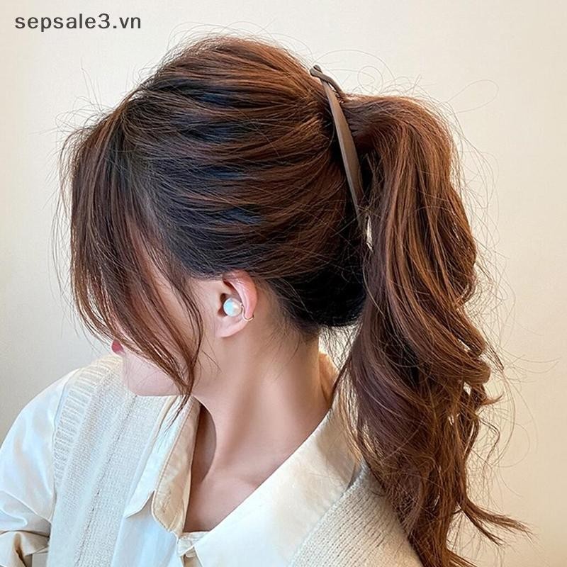 Kẹp Tóc Hình Cá Thời Trang, Màu Trơn Đơn Giản, Kẹp Chuối, Lược Sóng, Kẹp Bím Tóc Cho Nữ Bé Gái