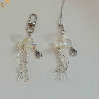 [Gou] Dây buộc điện thoại di động sứa Y2K Thẩm mỹ sel Điện thoại Charm Keycord Thời trang Mặt dây chuyền giữ chìa khóa nữ tính VN