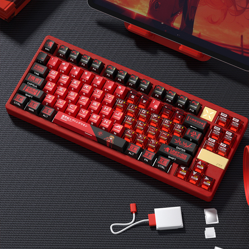 Asuka Double Spell Light Trong Suốt Ban Đầu Chiều Cao Nhà Máy Nhỏ Trọn Bộ PBT Thăng Hoa Keycap | BigBuy360 - bigbuy360.vn