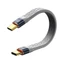 Btsg Ngắn USB4 C Cáp 5Inch Flat 40Gbps Tốc Độ 240W Sạc 8K60hz Video Cho Miếng Lót Điện Thoại eGPU Và Nhiều Thiết Bị USB C khác