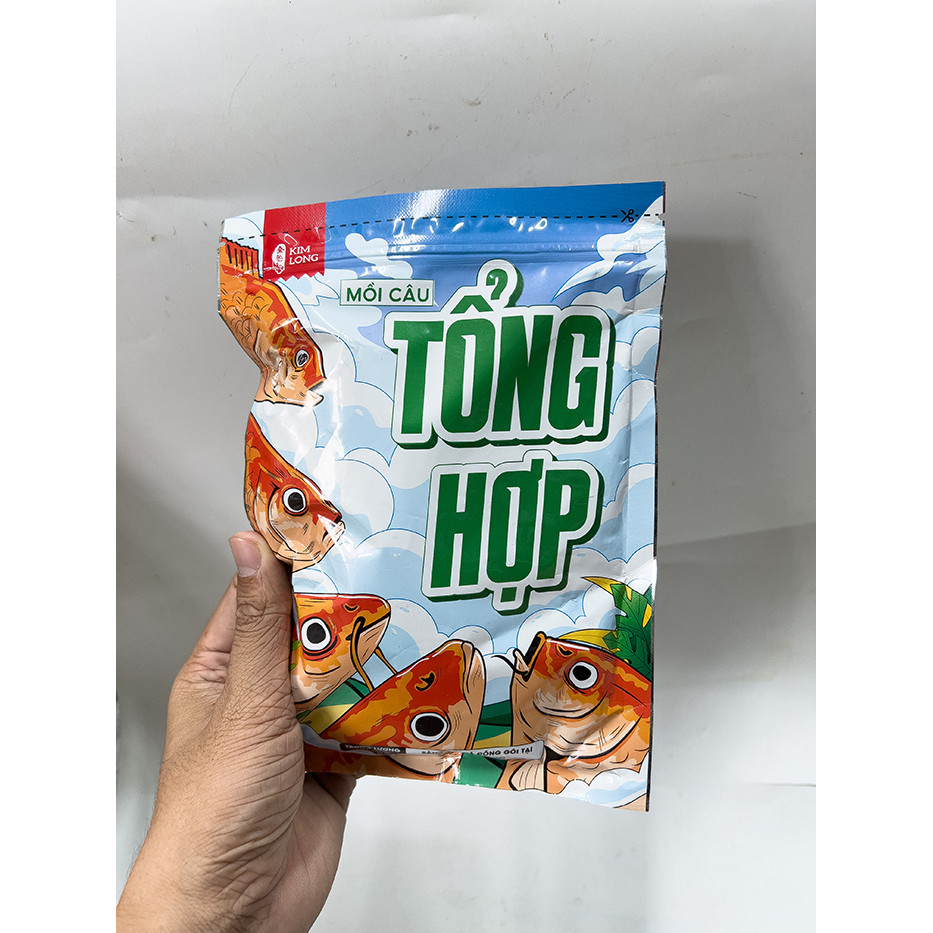 Mồi Cám Câu Cá Kim Long Tổng Hợp Câu Mọi Loại Cá (Gói 250gram)