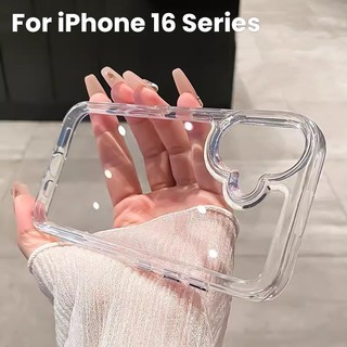 Ốp điện thoại trong suốt sang trọng cho iPhone 11 12 13 14 15 16 Pro Max Vỏ Acrylic cứng pha lê trong suốt