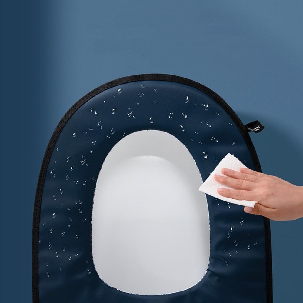 Vỏ vệ sinh dây kéo GOODH, Tấm lót bồn cầu dày đa năng, Đệm vệ sinh chống nước hoạt hình có thể tháo rời