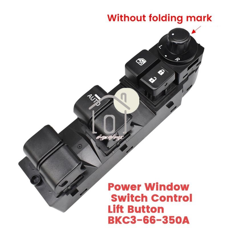 Nút điều khiển công tắc nâng cửa sổ điện bên tài xế BKC3-66-350A cho Mazda CX-5 13-16 Mazda 3 Axela 2014-2017 BKC366350Phụ kiện
