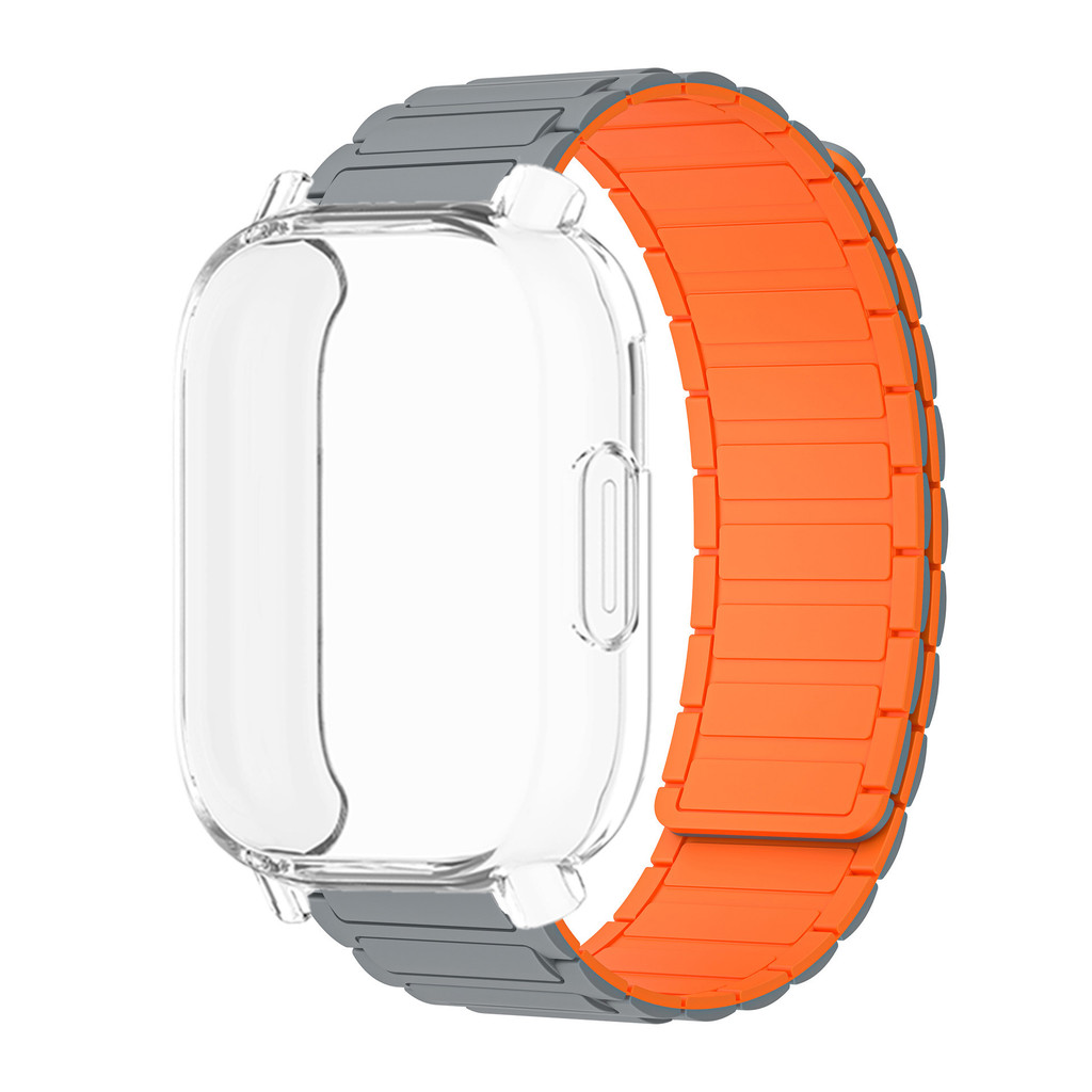 Dây đeo từ tính silicon + vỏ tương thích với phụ kiện đồng hồ thay thế Redmi Watch 5 Active / 5 Lite