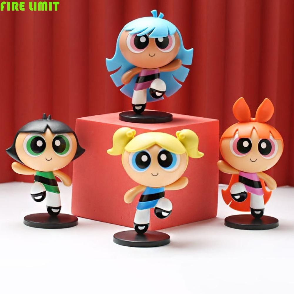 Fire LIMIT 4 Cái / bộ Powerpuff Girls Nhân Vật Hành Động Ngộ nghĩnh Sưu ...