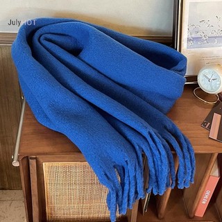 Julyhot Thời Trang Nữ Màu Trơn Khăn Ấm Khăn Dài sel Khăn Dày Cổ Mùa Đông Ấm Dệt Kim Bọc Khăn Choàng Người Phụ Nữ Khăn Massivedeals