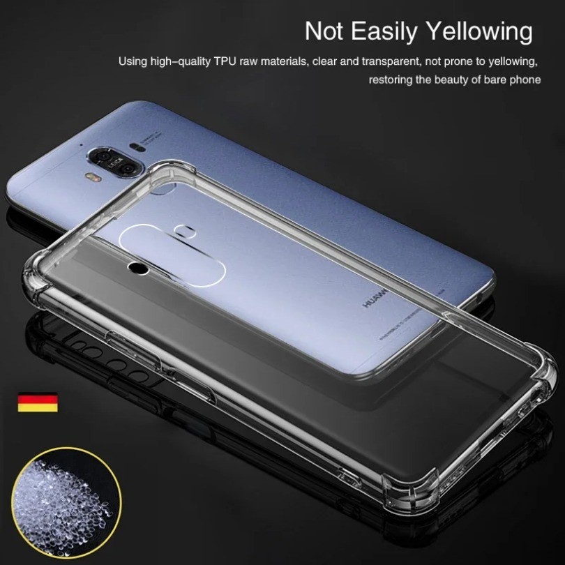 Ốp Điện Thoại Túi Khí Sang Trọng Cho Huawei Mate9 Mate 9 Pro 9Pro Mềm Trong Suốt Coque Silicon Chống Sốc Mỏng Ốp Lưng Trong Suốt Funda