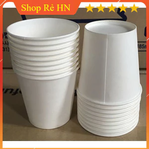 Sét 50 Cốc Giấy Dùng 1 Lần, Ly Giấy Uống Nước Dùng Một Lần Thân Thiện Mội Trường Dễ Tái Chế Đồ Nhà Bếp
