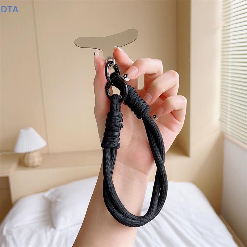 [Dta] Dây Đeo Cổ Tay Cho Điện Thoại Quyến Rũ Phụ Kiện Tế Bào Sang Trọng Có Miếng Dán Móc Khóa Vòng Tay Tinh Tế Điện Thoại Trang Sức Dây Móc Khóa PO