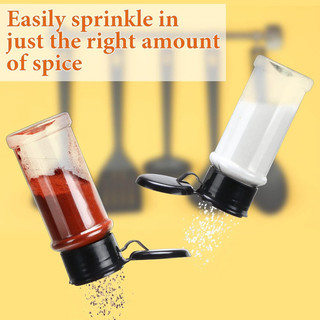 Bình Gia Vị Nhựa Bền Có Nắp - Bình Lắc Tiêu Trong Nhà Bếp - Cho Đường Gia Vị Muối Tiêu Bột