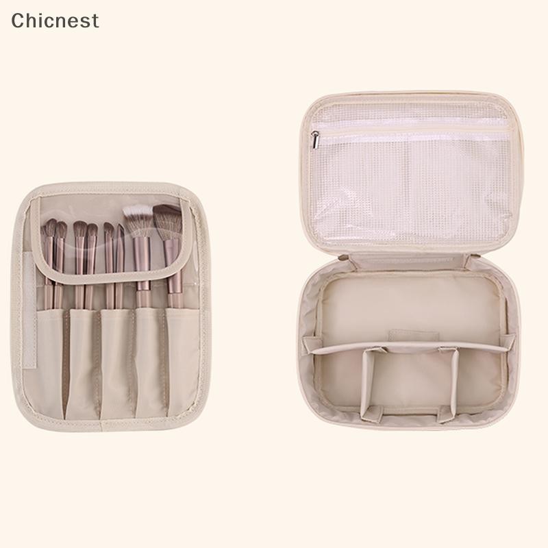 [Chc] Túi đựng mỹ phẩm đa năng dung tích lớn di động Túi đựng đồ trang điểm chia nhỏ tự do Túi đựng mỹ phẩm hợp thời trang thẩm mỹ cao [VN]