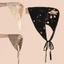BORAGETE Hoa Băng Đô, Rỗng Móc Bandana, Thời Trang Dệt Đan Ruy Băng Turban Khăn Tam Giác Nữ