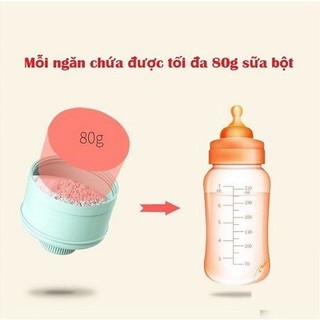 Hộp chia sữa, Hôp đựng thức ăn MISUTA chia sữa có 3 tầng hình chú voi