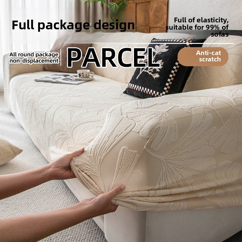 Vỏ bọc ghế Sofa Jacquard có váy Splash có thể dễ dàng tháo rời Vỏ bọc ghế Sofa in hình Dép cho phòng khách