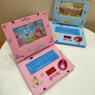 Đồ Chơi Máy Tính Laptop Cho Bé, Máy Tính Bảng Có Chuột Kèm Đèn LED Phát Nhạc, Giúp Trẻ Em Thú Vị Hơn Khi Sử Dụng- POPIKI