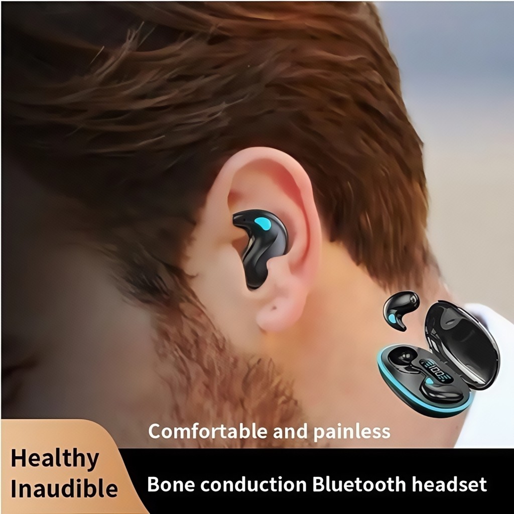 Tai nghe bluetooth không dây ngủ X55, hiệu ứng âm thanh nổi không mất, gọi rõ ràng, điều khiển nút, màn hình kỹ thuật số thông minh