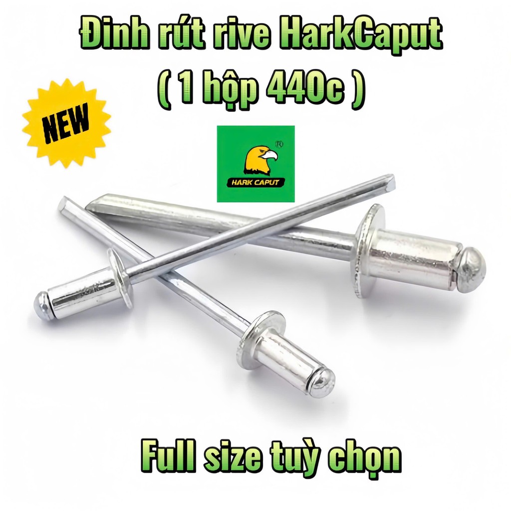 Đinh rút rive HarkCaput cao cấp đủ kích cỡ đa năng tùy chọn size ( Hộp ...