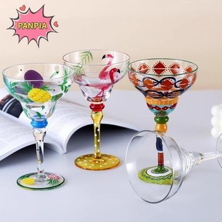 PNPIA Handmade Nhiều Màu Sắc Margarita Ly Rượu Tinh Tế Không Chì Cocktail Thủy Tinh Cho Tiệc Cưới Drinkware Độc Đáo Boutique