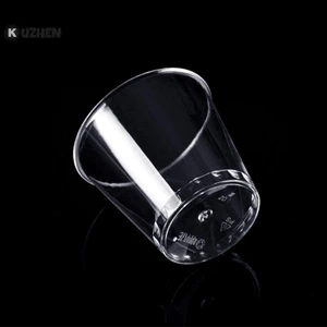 KUZHEN 50 Chiếc Mini Trong Suốt Nhựa Dùng Một Lần Đảng Bắn Kính Thạch Cốc Tumblers Sinh Nhật Phụ Kiện Nhà Bếp Gobelet Plastique HOT