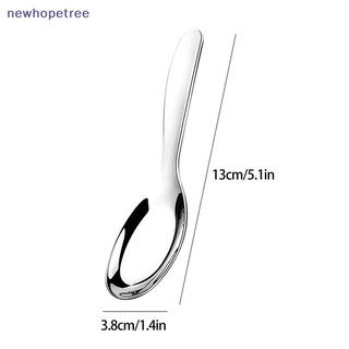 NTVN Thép Không Gỉ Thìa Tròn Lưới Đỏ Vàng Bữa Tối Tay Cầm Dài Khuấy Món Tráng Miệng Thìa Cho Phụ Kiện Nhà Bếp Tiện Ích OIK