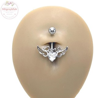 STHB Thời Trang Gợi Cảm Xuyên Rốn Móng Tay Nữ Bé Gái Cơ Thể Trang Sức Thép Không Gỉ Bụng Nút Nhẫn Bụng Xuyên Trang Sức VN