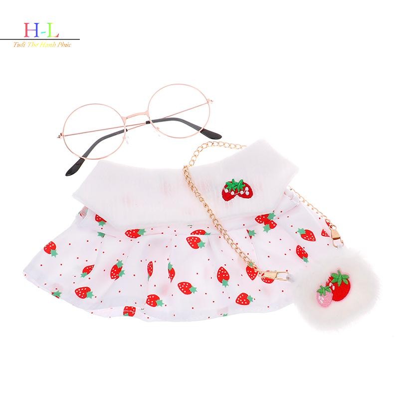 HL 1 Túi đựng quần áo búp bê Túi đựng kính cho phụ kiện búp bê sang trọng vịt 30cm LMWU