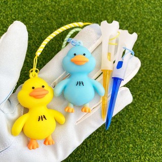 YONDR Duck Golf Tee, Áo thun cao su chơi gôn hoạt hình chống mất bằng nhựa, Gói tập chơi gôn bền 83mm Cải thiện độ chính xác Golf Hình dạng mới lạ Tee ngoài trời