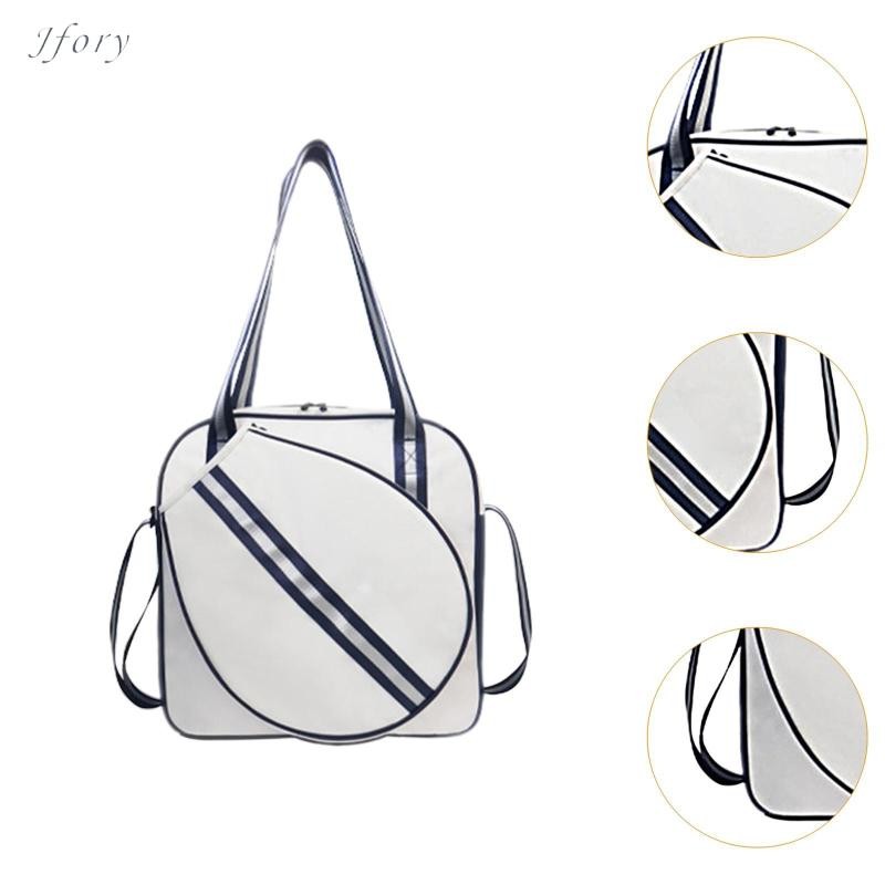 Jfory Túi vợt Tennis & Cầu Lông đeo vai cho người lớn, người mới bắt đầu, thiết bị thể thao