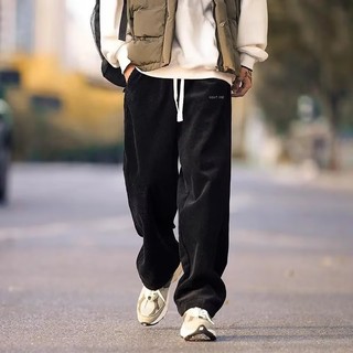 Quần nam American High Street Retro Washed Loose Straight Jeans