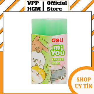 [5 Cục] Gôm Tẩy Bút Chì 2B Deli EH303 Tẩy Sạch Sẽ Ít Vụn Không Mòn Giấy