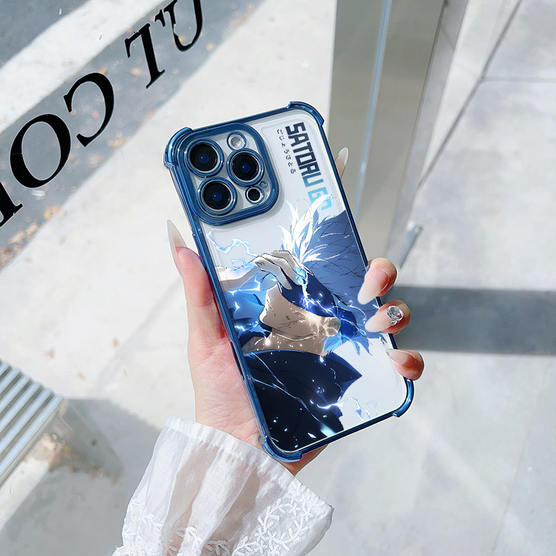 Anime Jujutsu Kaisen Geto Suguru Gojo Satoru Vỏ Điện Thoại Cho Iphone 7 8 6 6S Plus SE 2022 X XS Max XR 11 12 13 14 Pro Max 14 Plus Vỏ Điện Thoại Di Động Mạ Trong Suốt Mềm Chống Sốc