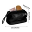 Túi xách đựng mỹ phẩm FAVORITEGOODS, Túi đựng đồ vệ sinh nam bằng Nylon đen PU, Túi đựng đồ vệ sinh chống thấm nước cầm tay Hàn Quốc Du lịch
