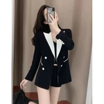 2025 Hàng Mới Về Mỏng Áo Khoác Ngoài Xuân Thu Blazer Người Phụ Nữ Skinny Áo Khoác Cho Nữ Sang Trọng Và Thanh Lịch Ngoài Trời Bán Mang Theo Áo Khoác — ảnh 3