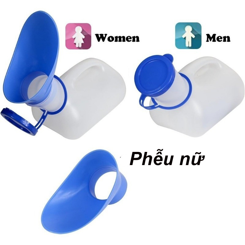 Nam/Nữ Bình Đựng Nước Tiểu Di Động ，Nhà vệ sinh ngoài trời 1000ml，Cho Cả Nam Và Nữ Đi Du Lịch/Cắm Trại/Xe Hơi