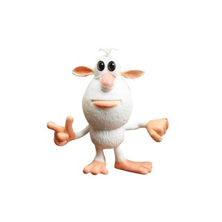 8*Russian Cartoon Booba White Pig Cooper Doll Figurine Action Figurine Ornament