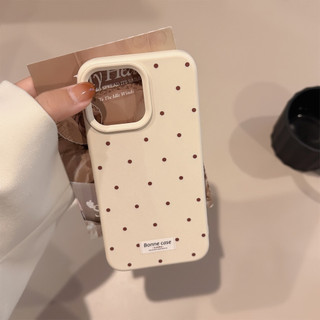 Ốp Điện Thoại Đơn Giản Chấm Trơn Cho IPhone 16 15 15pro Max 13 Mini 14 14pro 14max 12 11 Pro Max IX XR SE2 Plus Bìa Mềm