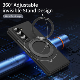 Ốp Điện Thoại Xoay 360 Từ Tính Cho Samsung Galaxy Z Fold SE Đặc Biệt W25 Fold 6 Slim 6 5 4 3 PC Cứng Bảo Vệ Toàn Diện