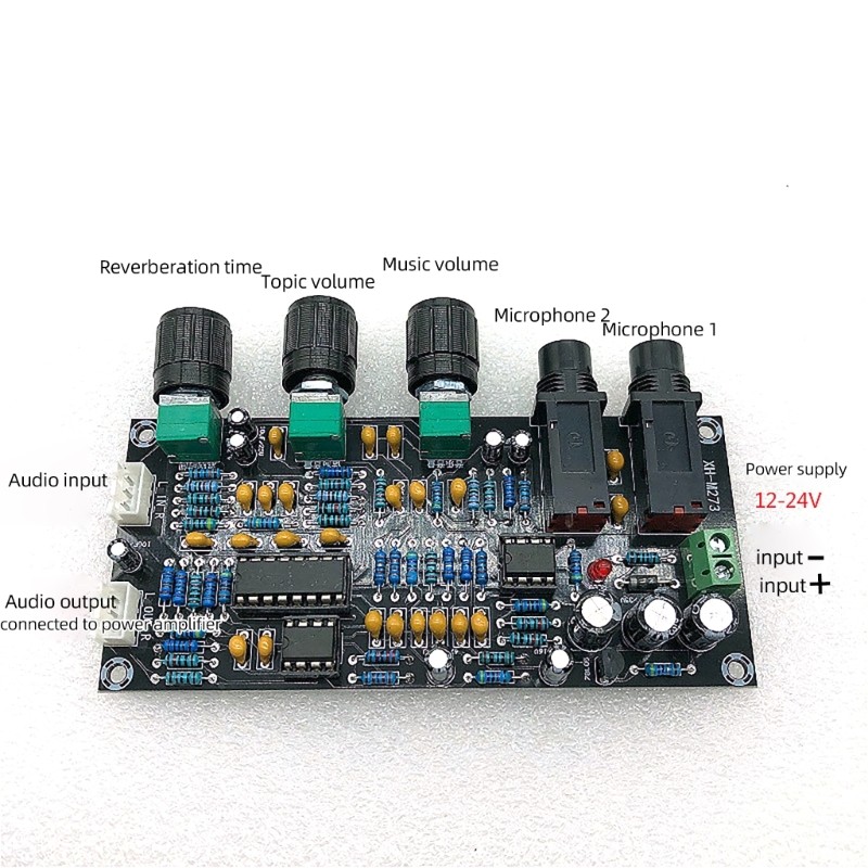 Cinna M273 Karaoke Reverberation Board Mô-đun khuếch đại kỹ thuật số dành cho những người yêu thích âm nhạc và người tổ chức sự kiện nhỏ