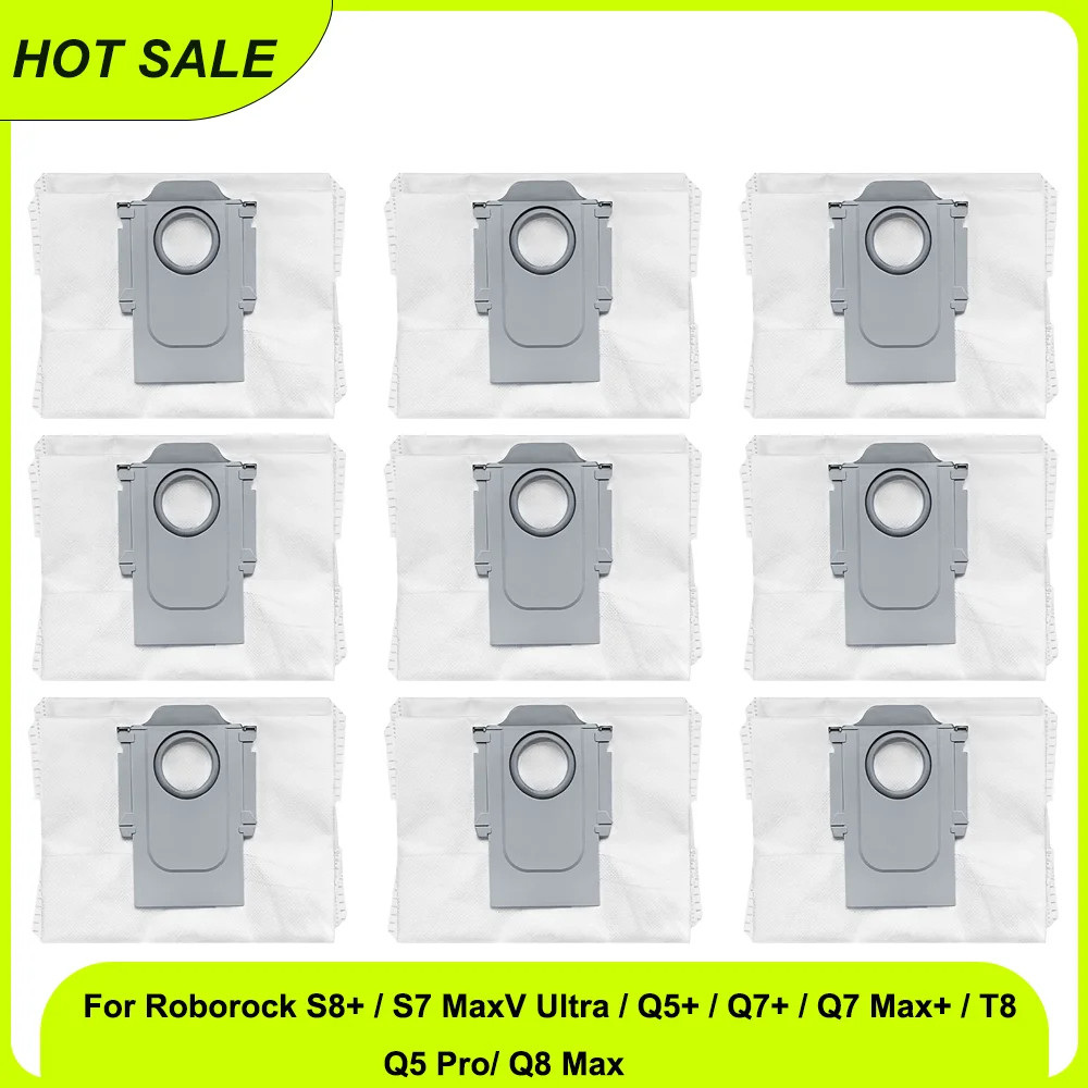Túi đựng bụi cho Roborock S8 + / S7 MaxV Ultra / Q5 + / Q7 + / Q7 Max + / T8 / Q5 Pro / Q8 Max Phụ tùng thay thế máy hút bụi