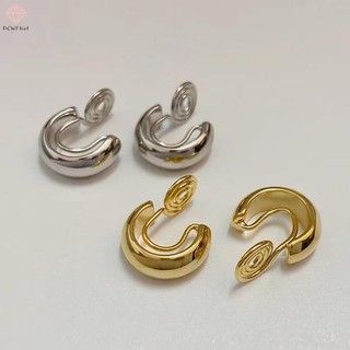 [PCWKKef] 1 Cặp Kẹp Tai Tính Khí Đơn Giản Vintage Sụn Dễ Thương Xuyên Kẹp Bông Tai Dành Cho Nữ Bé Gái Phụ Kiện Trang Sức Quà Tặng Mới