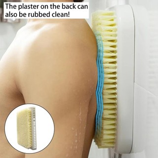 Bàn chải tắm massage FURNICLICK, dụng cụ chà lưng chống trượt, miếng dán tường tự dính, hỗ trợ vệ sinh lười cho nam nữ