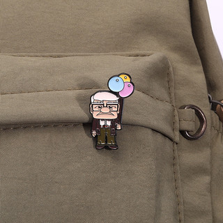 《 Up 》 Nhân Vật Hoạt Hình Huy Hiệu Kim Loại Bong Bóng Dễ Thương Ông Nội Carl Fredricksen Men Trâm Ba Lô Phụ Kiện Quà Tặng Cho Bạn Bè